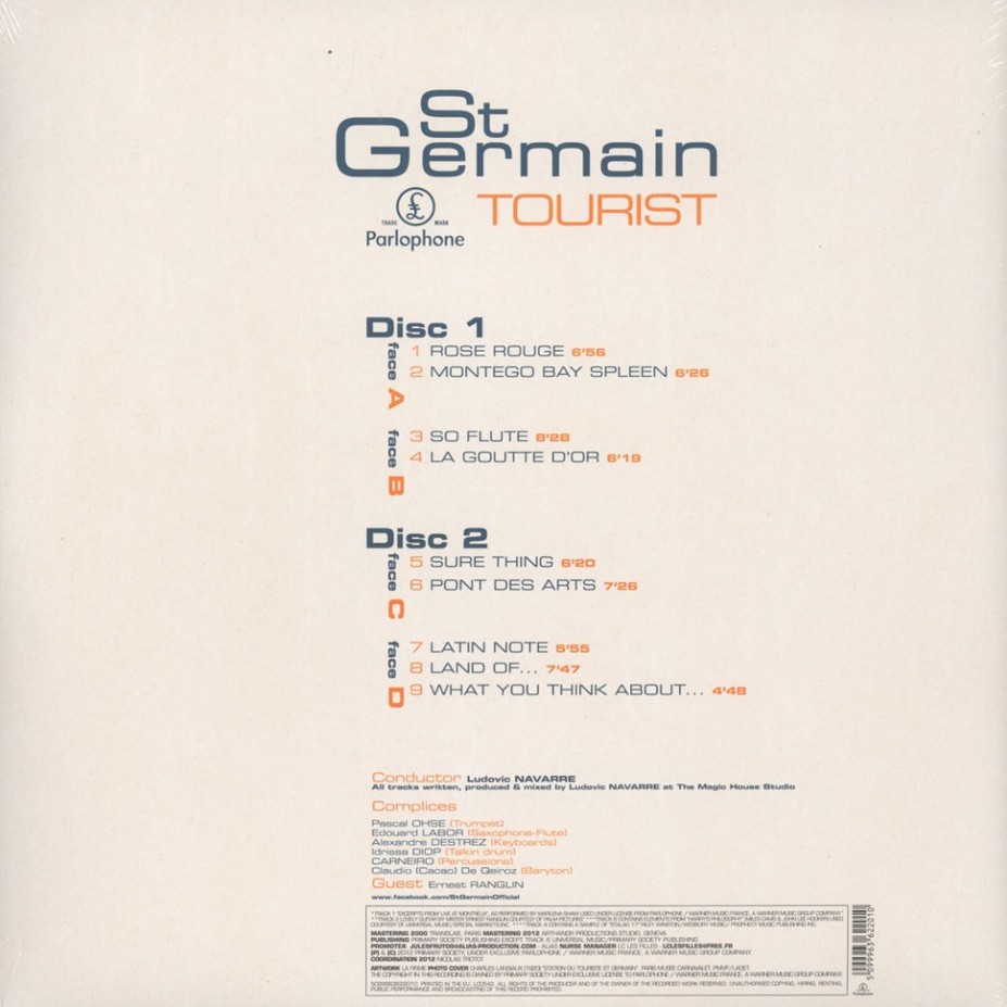 St Germain ‎– Tourist 2LP vinyl